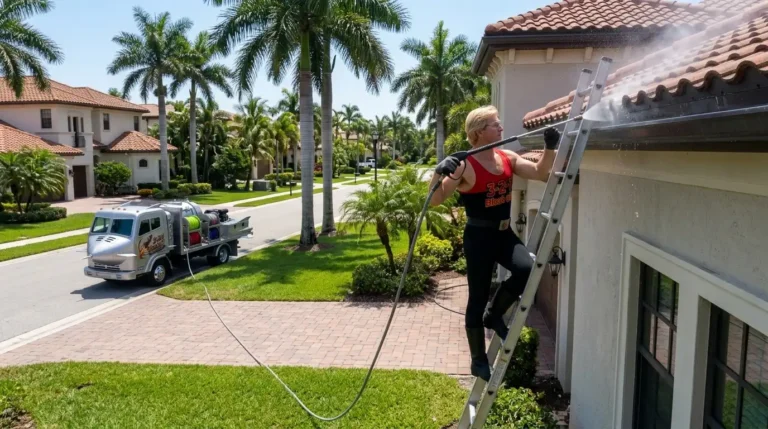 3-2-1 Blast Off gutter cleaning in Naples FL