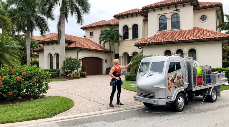3-2-1 Blast Off window cleaning at a Naples FL home